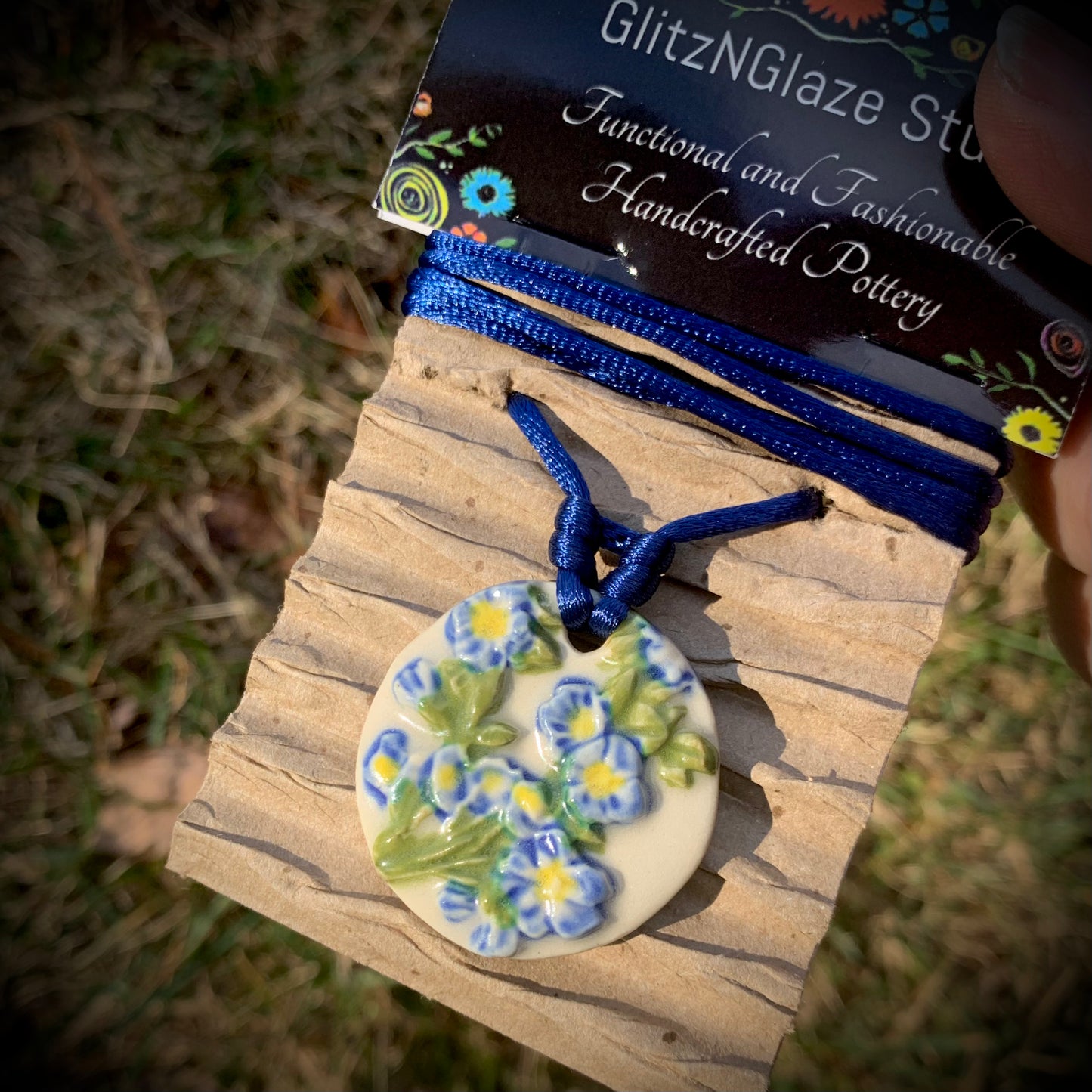 Forget-Me-Not Flower Necklace or Earrings