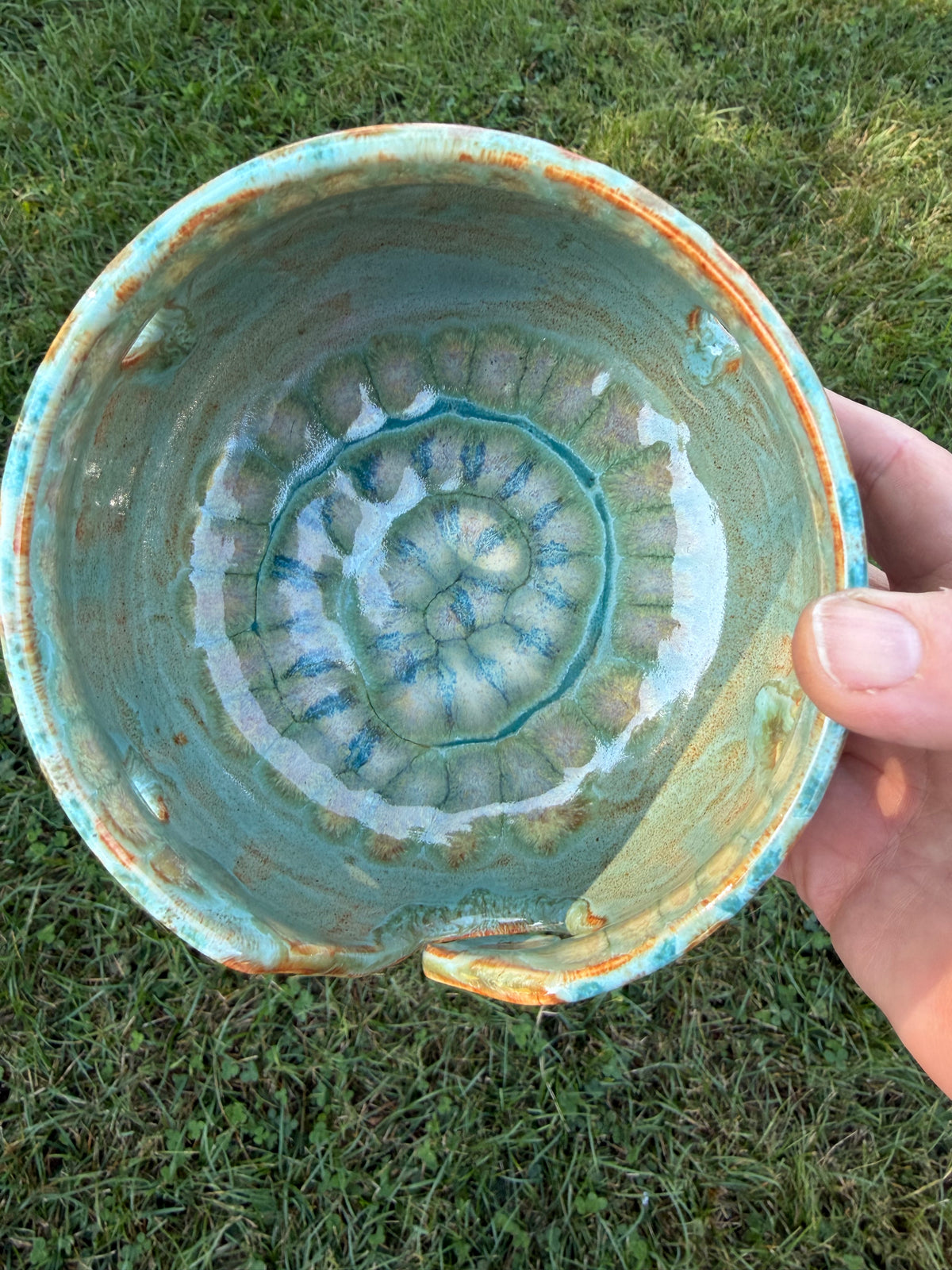 Nautilus Green Yarn Bowl