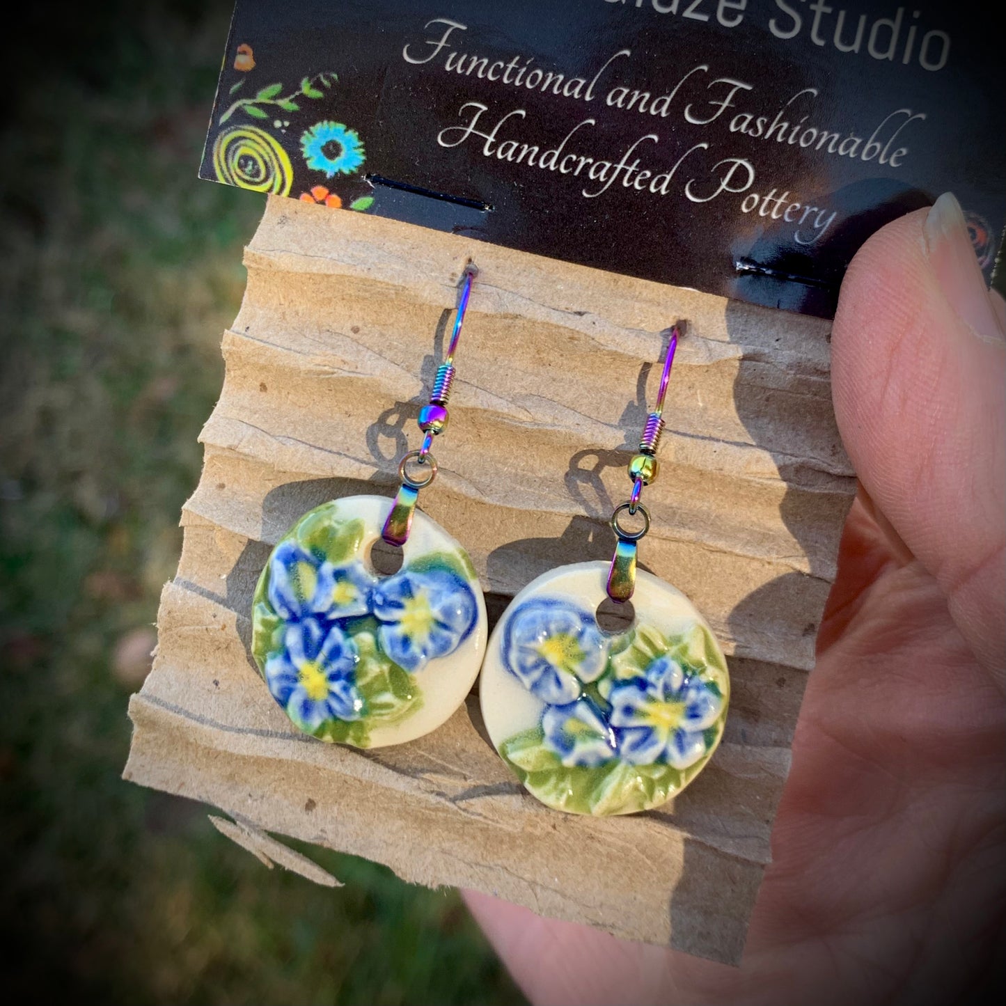 Forget-Me-Not Flower Necklace or Earrings