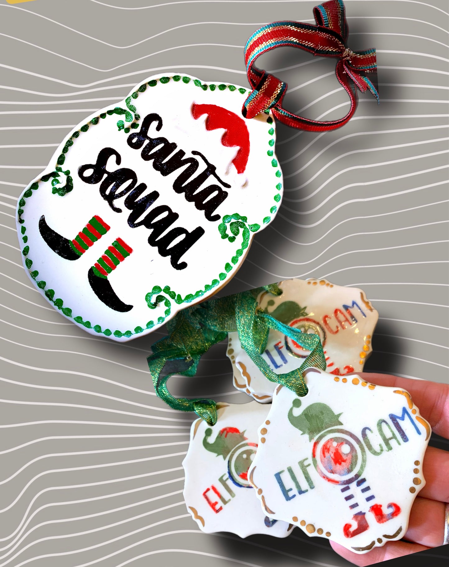 Santa’s Team Ornaments