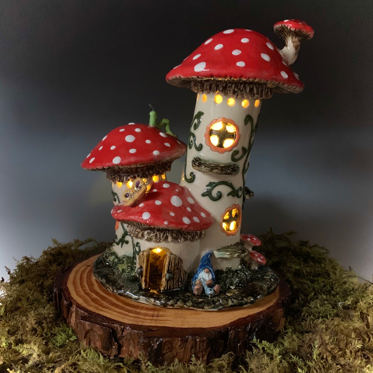 Large Mushroom Fairy House
