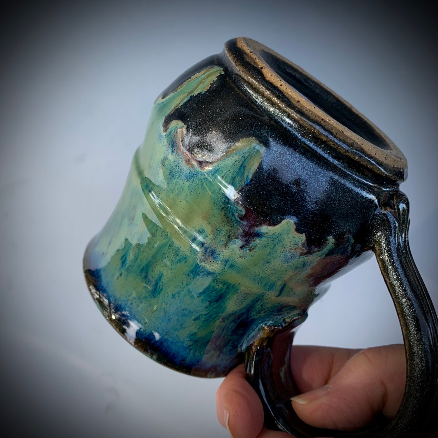 Nebula Glazed Wheel Thrown Mug