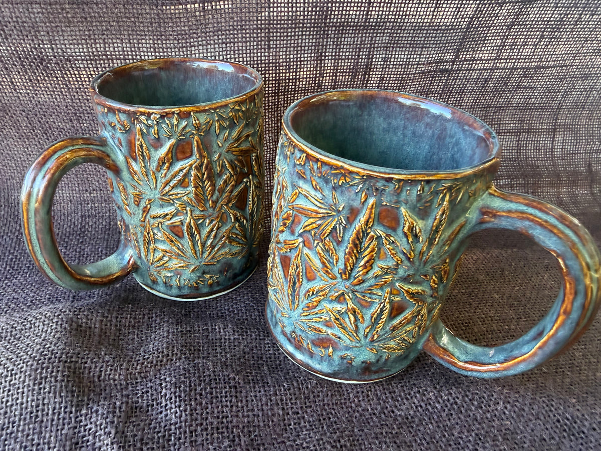 Cannabis Texture Stoneware Mug