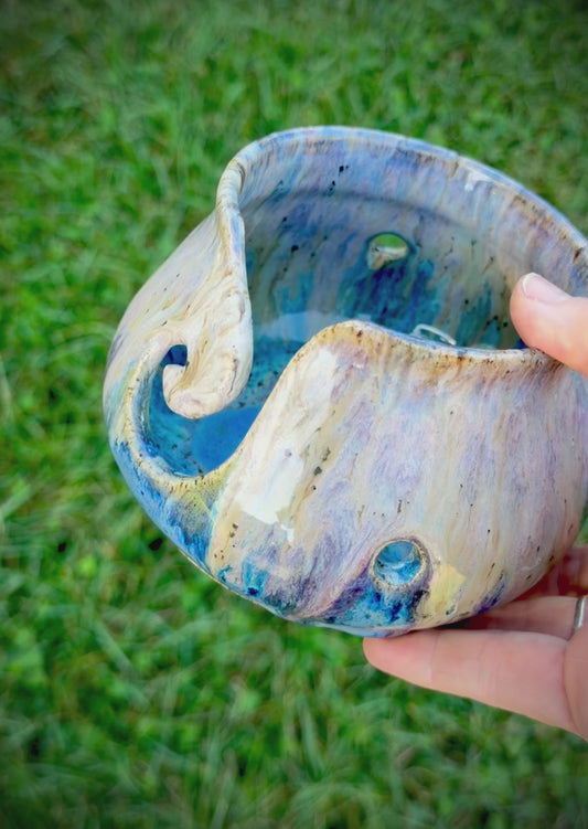 Lavender Blue Yarn Bowl