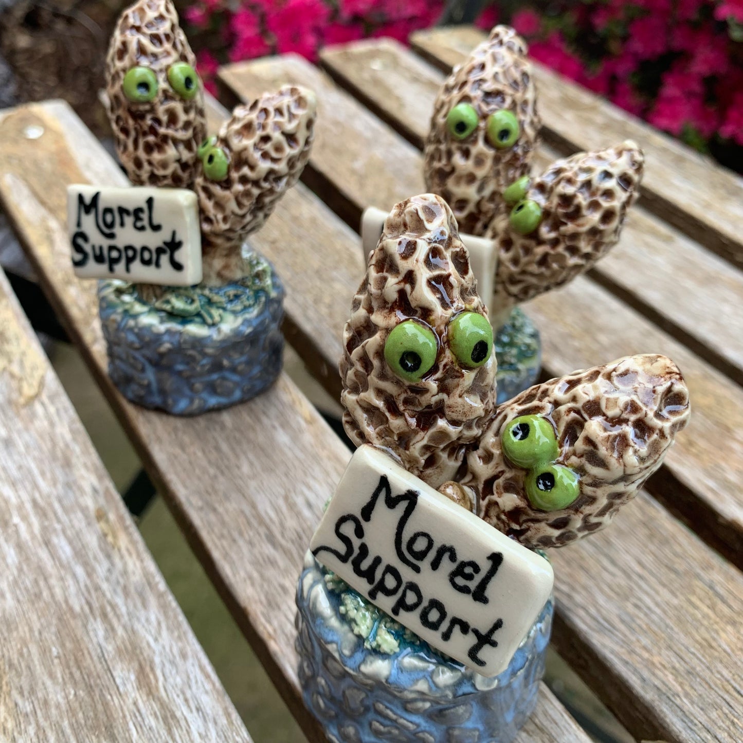 Morel Support Mushroom Figurine