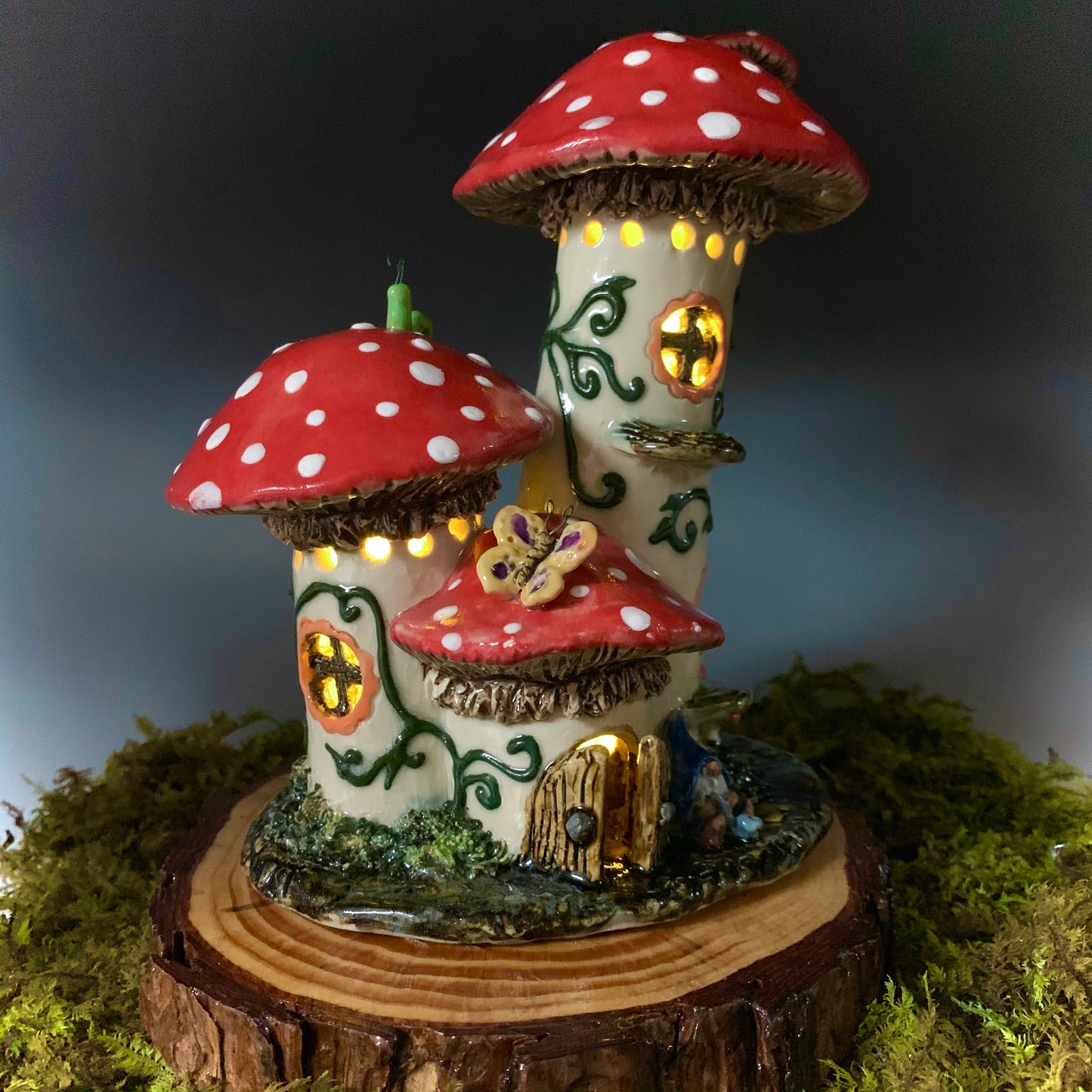 Large Mushroom Fairy House