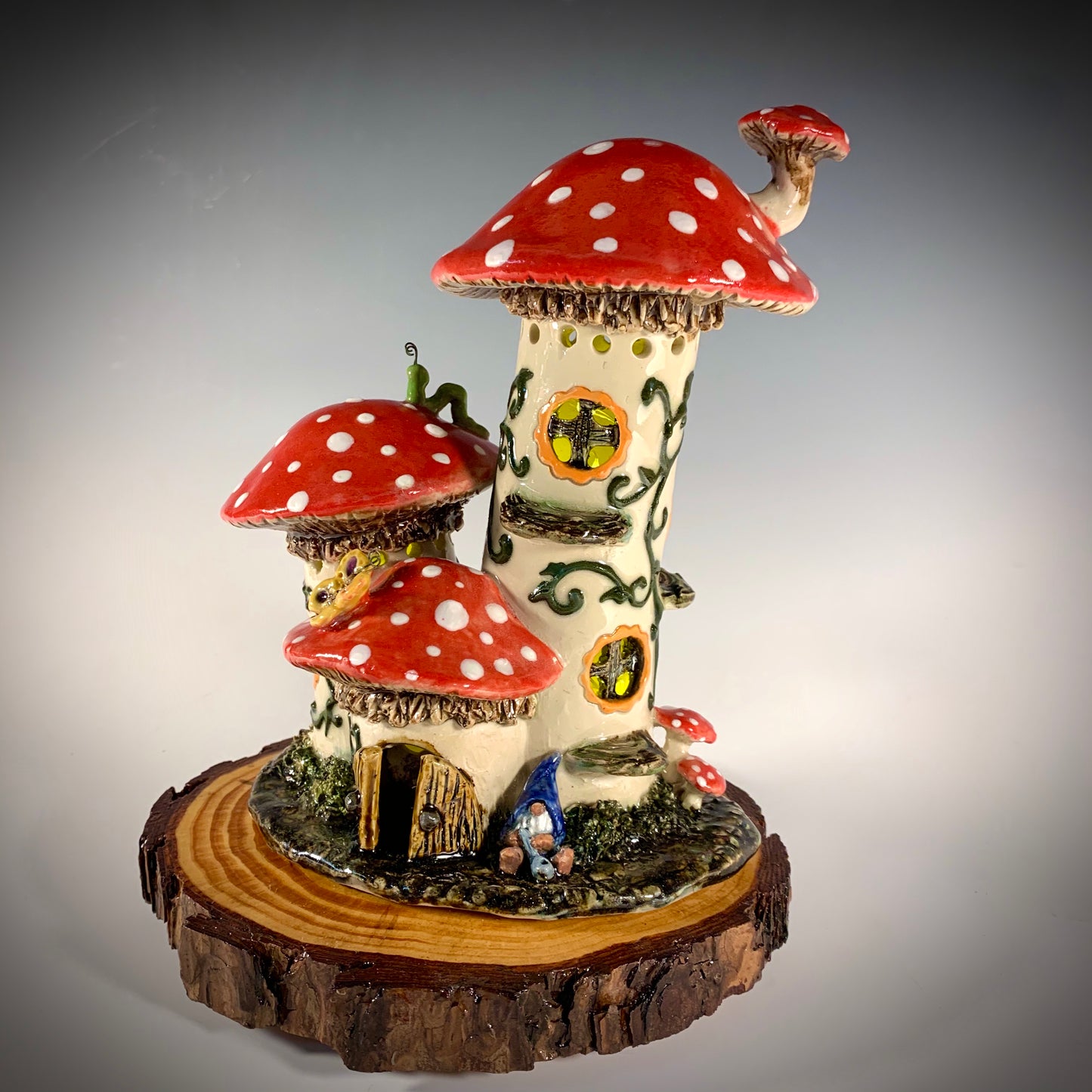 Large Mushroom Fairy House