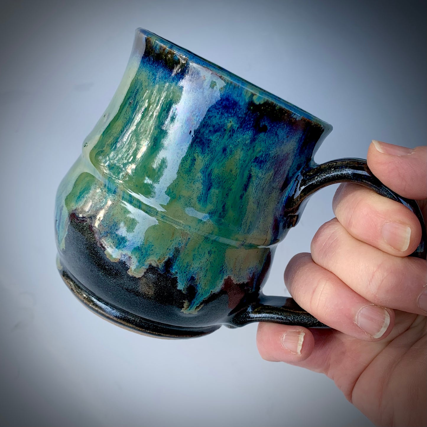 Nebula Glazed Wheel Thrown Mug