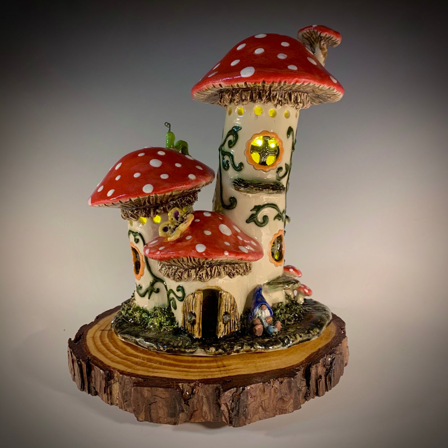 Large Mushroom Fairy House