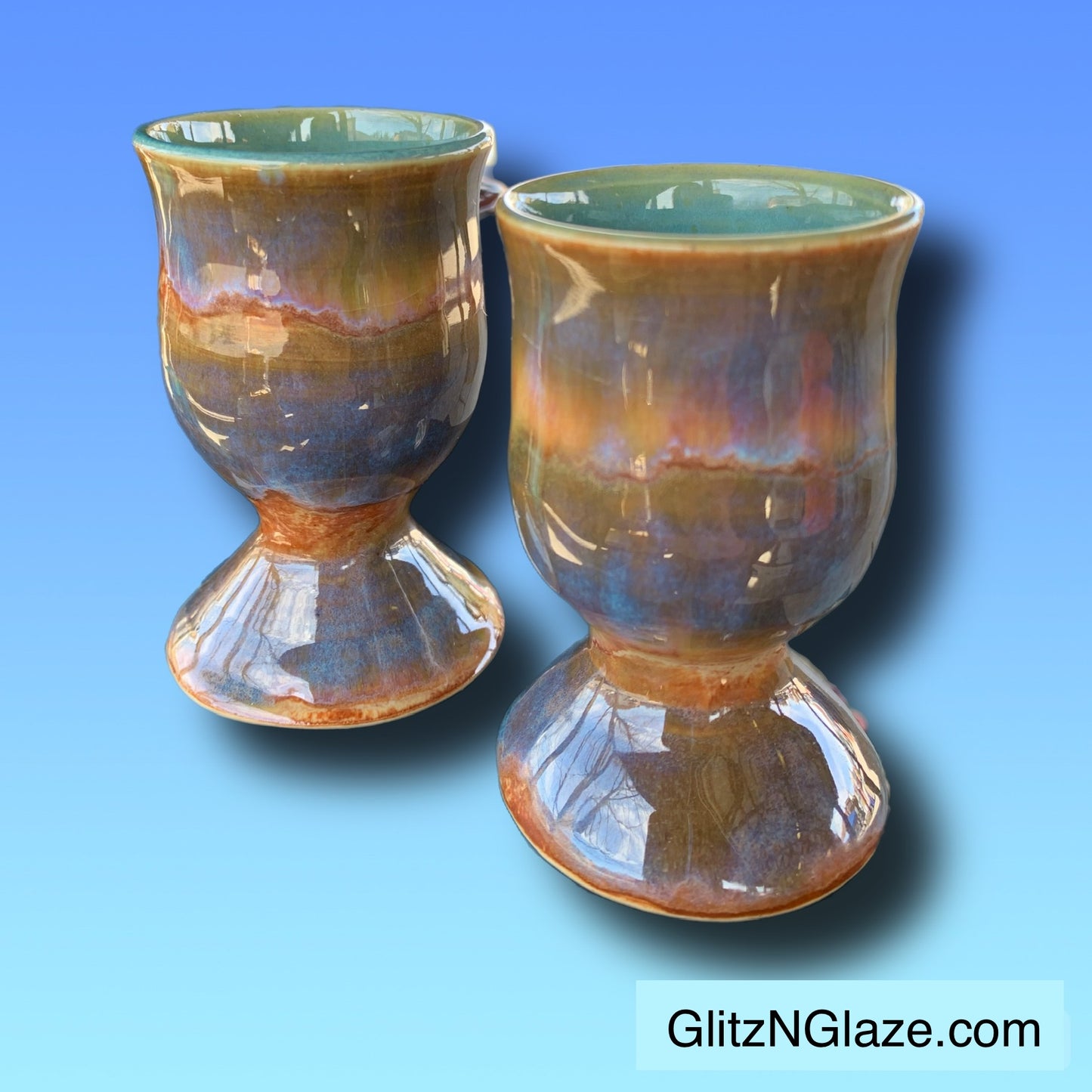 Cordial Stem Goblet Shot Glass Set of Two